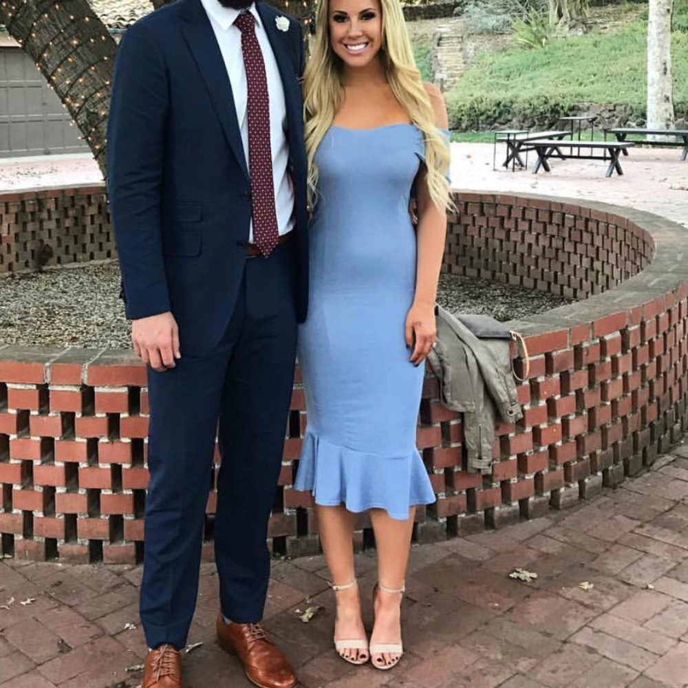 Blue long dress